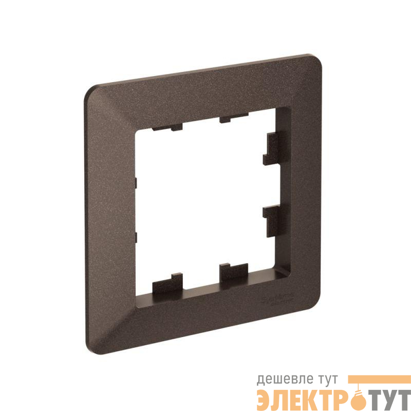 Рамка 1-м AtlasDesign Air мокко/дым. черн. SE ATN220601