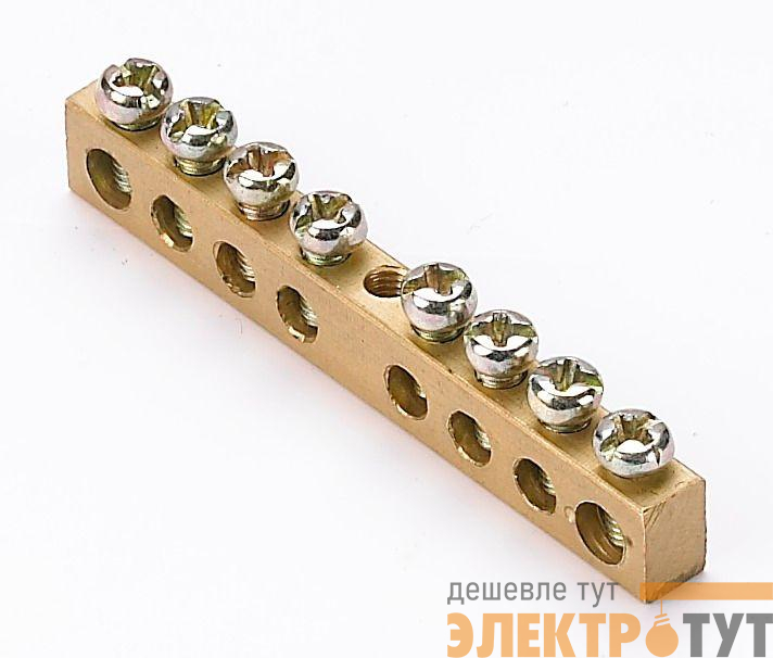Шина нулевая 6х9-8/1 DEKraft 32001DEK