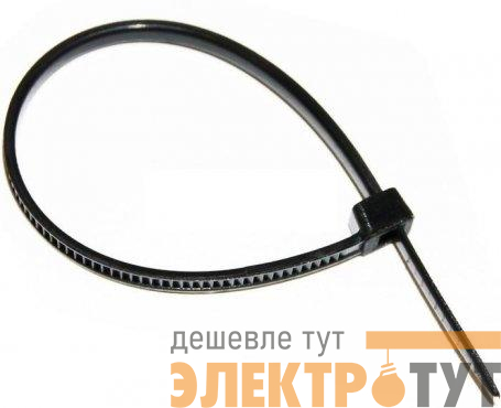 Хомут кабельный КСС-А 7.6х300 нейлоновый с УФ защитой черн. (уп.100шт) IN HOME 4690612011882