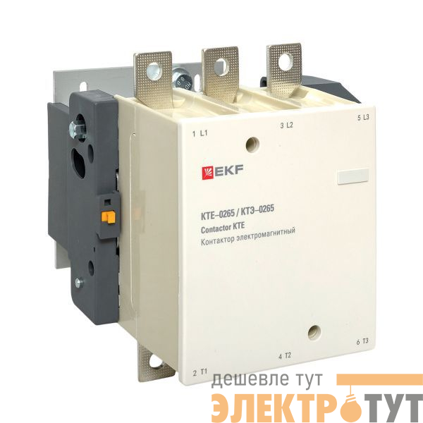 Контактор КТЭ-1 265А кат. 230В AC 1НО EKF ctr-b-265