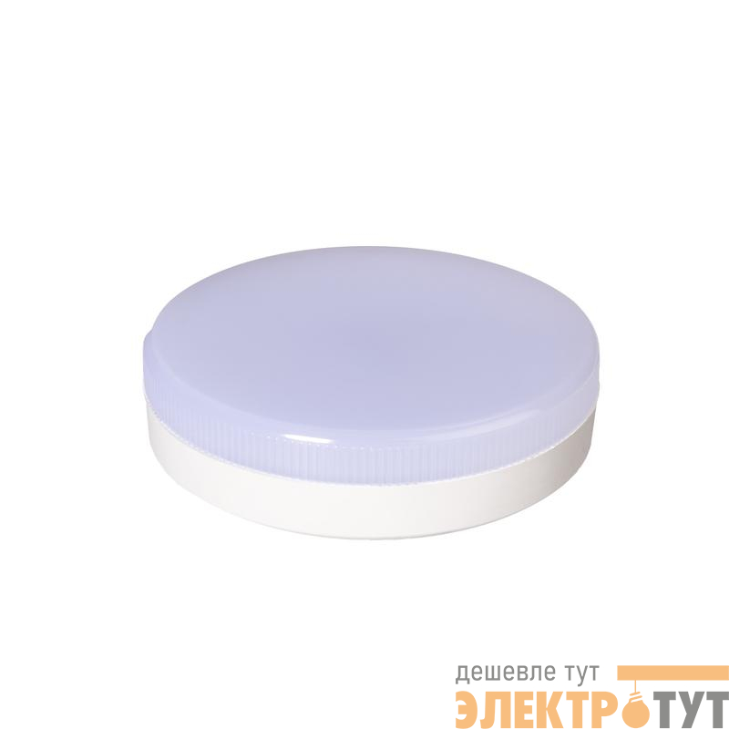 Лампа светодиодная PLED-GX53 12Вт таблетка матовая 3000К тепл. бел. GX53 980лм 230В JazzWay 1029102