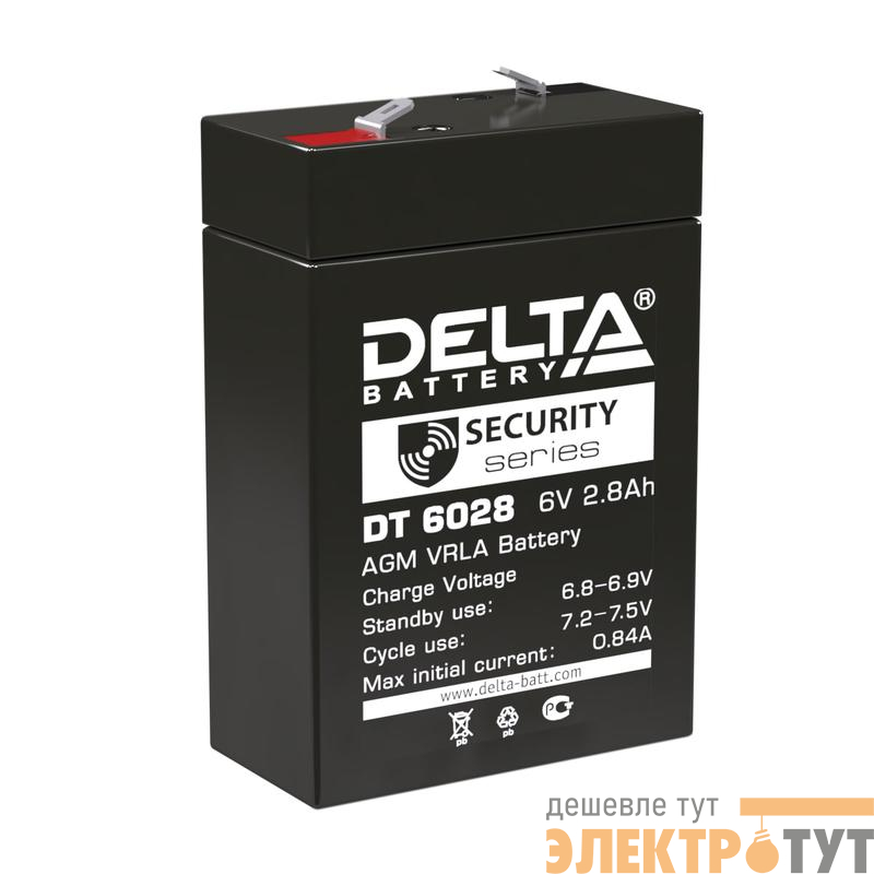 Аккумулятор ОПС 6В 2.8А.ч Delta DT 6028