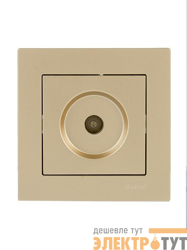 Розетка ТВ проходная VESNA зол. LEZARD 742-3688-129