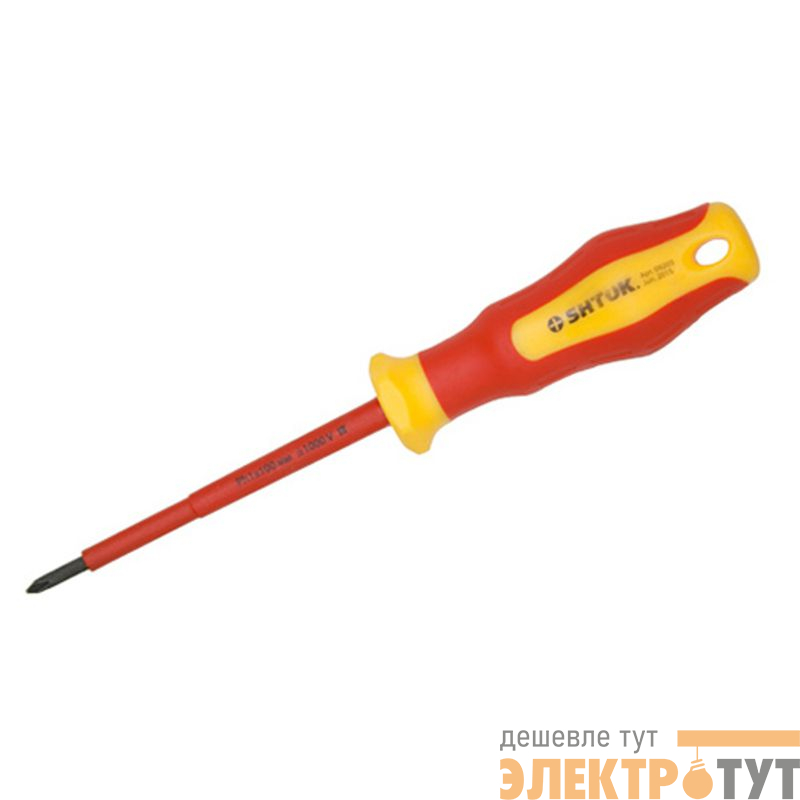 Отвертка 1000В РН 1х100мм (09205) SHTOK 376338