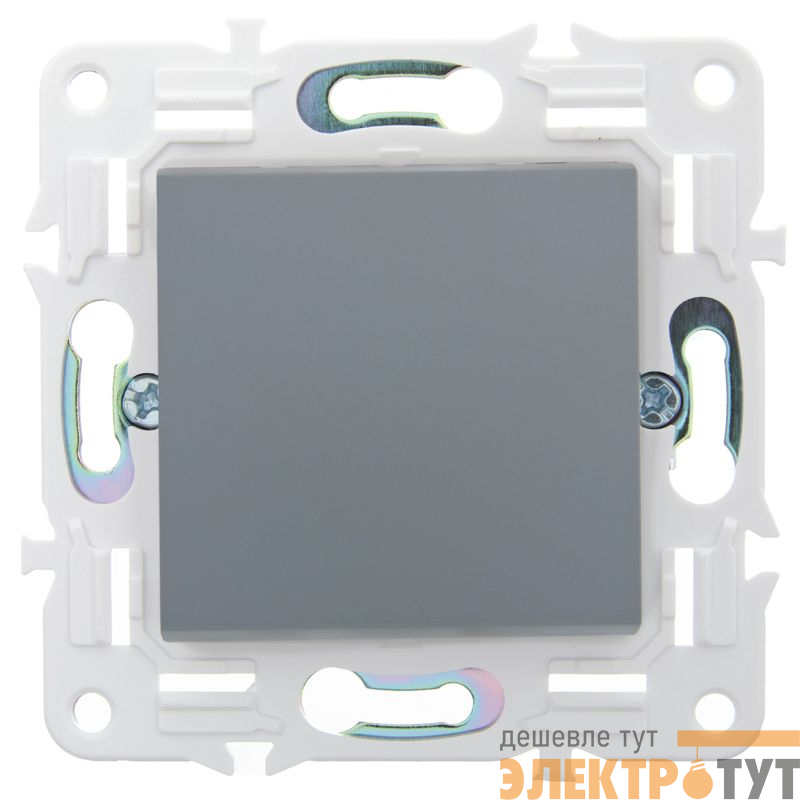 Выключатель 1-кл. SKANDY 10А SK-V01Gr сер. IEK SK-V10-0-10-K03