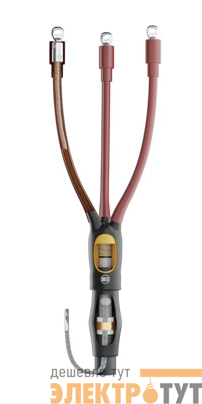 Муфта кабельная концевая наружн. уст. 10кВ HT1P-12/3x150-240L16 (3КНтп-10-150-240) бумажн. изоляция; с болтов. наконечн.; ППД НИЛЕД 16000717