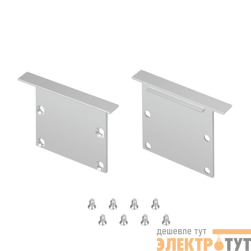 Заглушка LINIA49-F-S глухая металл (комплект) Arlight 041760