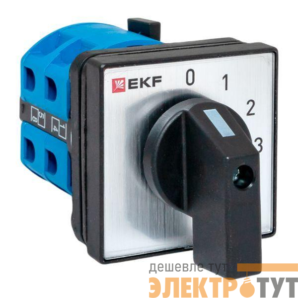 Переключатель кулачковый ПК-1-101 1п 25А "0-1-2-3" IP65 EKF pk-1-101-25-65