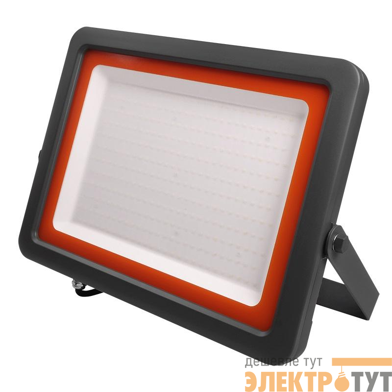 Прожектор светодиодный PFL-S2 300Вт 6500К IP65 220–240В ДО с клапаном закален. матов. стекло сер. JazzWay 5007963D