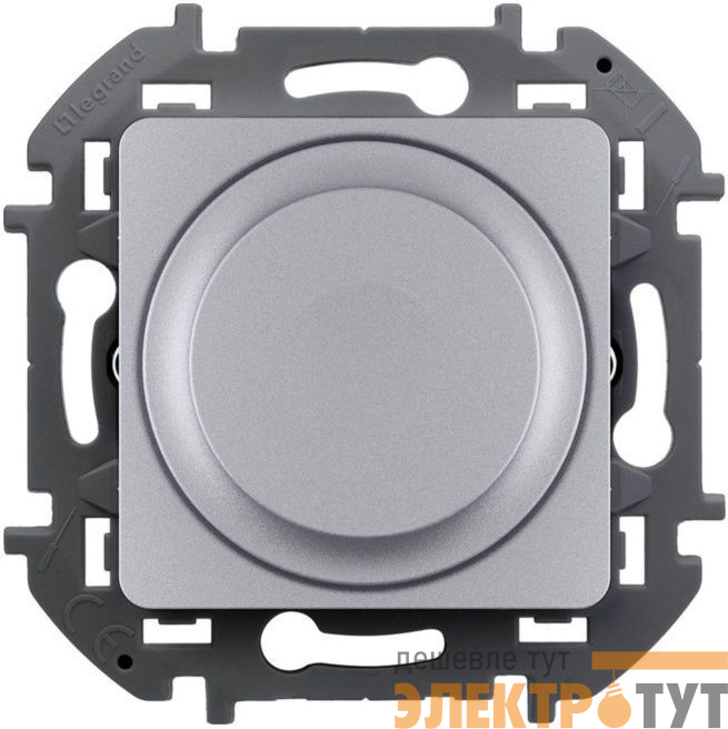 Механизм светорегулятора поворотного Inspiria 300Вт без нейтрали алюм. IEK 673792