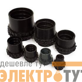 Муфта вводная МВП-15 d15мм 1/2дюйм для металлорукава пластик. черн. Промрукав PR08.3009