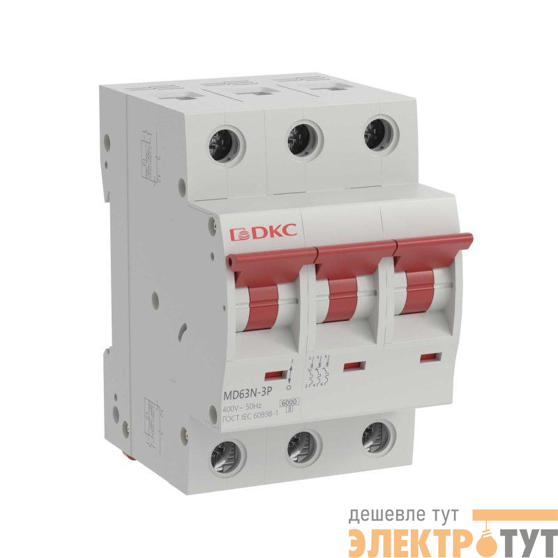Выключатель автоматический модульный 3п C 16А 6кА MD63N YON MD63N-3PC16