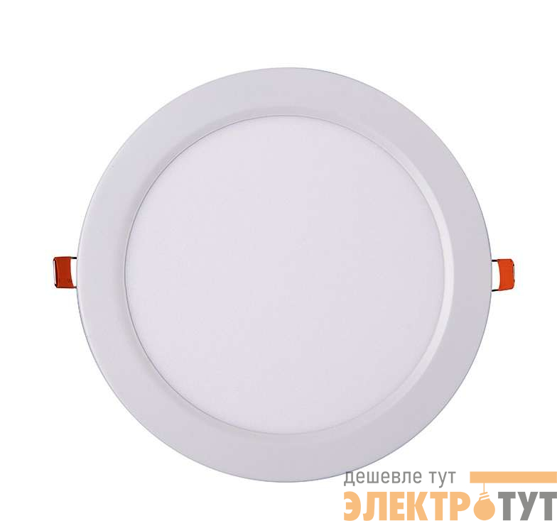 Светильник светодиодный PPL-R WH 24Вт 6500К IP40 d300мм ДВО встраив. ультратонкий кругл. JazzWay 5009776A