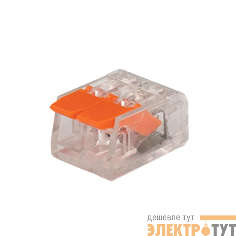 Клемма монтажная рычажного соединения PTC-2P 221-412 450В 32А 0.14-4.0кв.мм Jazzway 5050884