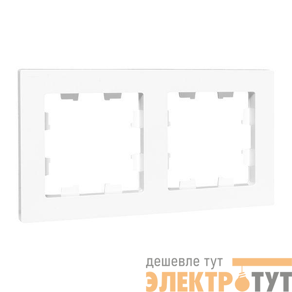 Рамка 2-м Эпика пластик бел. EKF UP1-FPW-02