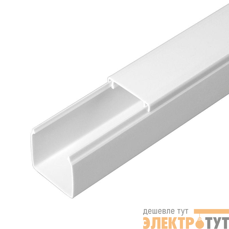 Кабель-канал 25х25 L2000 с двойн. замком бел. Промрукав PR.0625251