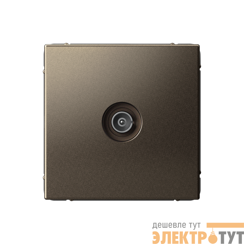 Розетка телевизионная проходная TV ArtGallery 4дБ механизм мокко SE GAL000692