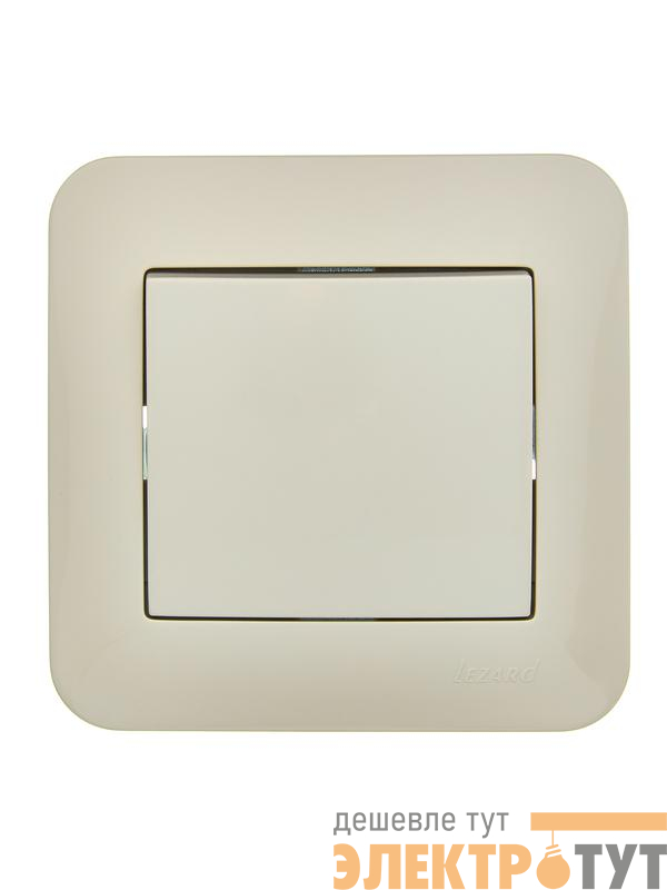 Выключатель 1-кл. 1п СП ASTI 10А IP20 в сборе крем. LEZARD 7081-0303-100