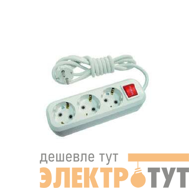 Удлинитель 3х2м с заземл. 16А IP20 с выкл. Makel MGP212