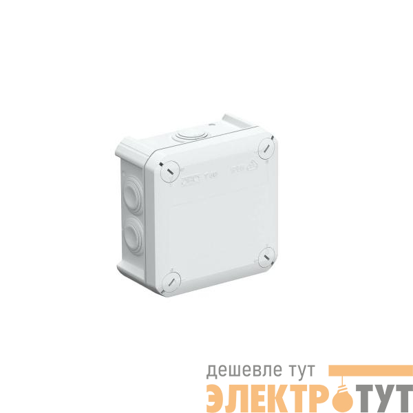 Коробка распределительная 100х100х48мм IP66 T60 d25х7 свет. сер. OBO 2007061
