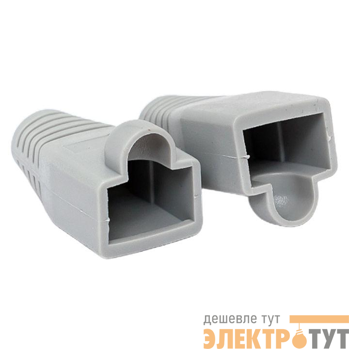 Колпачок изолирующий TERACOM для коннекторов RJ-45 PVC серый (уп.50шт) EKF TRC-BT-RJ45-PVC-50