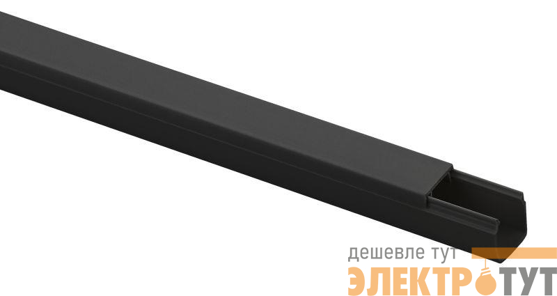 Кабель-канал 12х12 L2000 черн. KK-B-12-12 Эра Б0061736