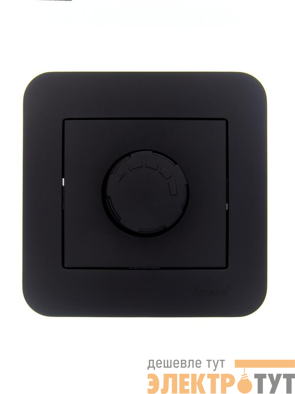 Светорегулятор повор-нажим. СП ASTI для LED ламп в сборе черн.бархат LEZARD 7081-4242-163