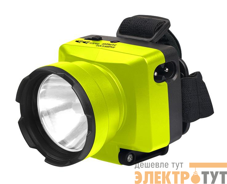 Фонарь аккумуляторный налобный AccuFH7-L3W-gn 1LED 3Вт IP20 140лм 2 режима: 100проц. 60мин/50проц. 240мин аккум. 0.9А.ч регулир. угол наклона зел. ФАZА 2857668