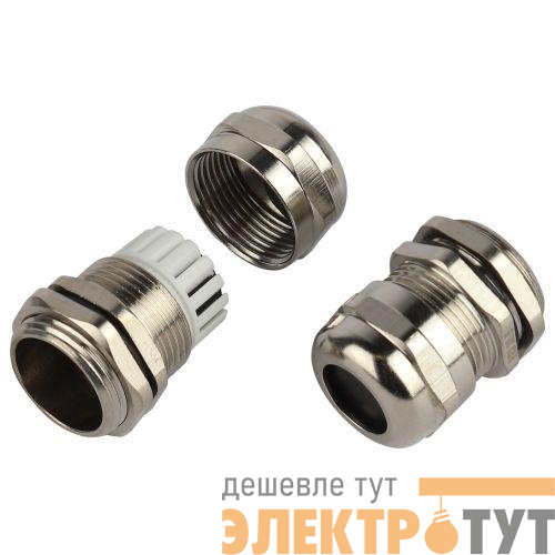 Ввод кабельный (сальник) PGM 13.5 d6-12мм (d отверст. 20.5мм) IP68 латунный (уп.5шт) Эра Б0065208