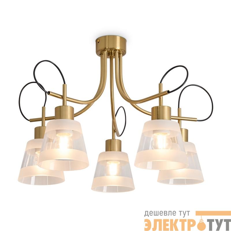 Светильник Caramel 5х60Вт E27 IP20 подвесной Freya FR5522PL-05BS