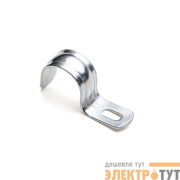 Скоба крепежная однолапковая d19-20мм метал. (уп.100шт) EKF sm-1-19-20