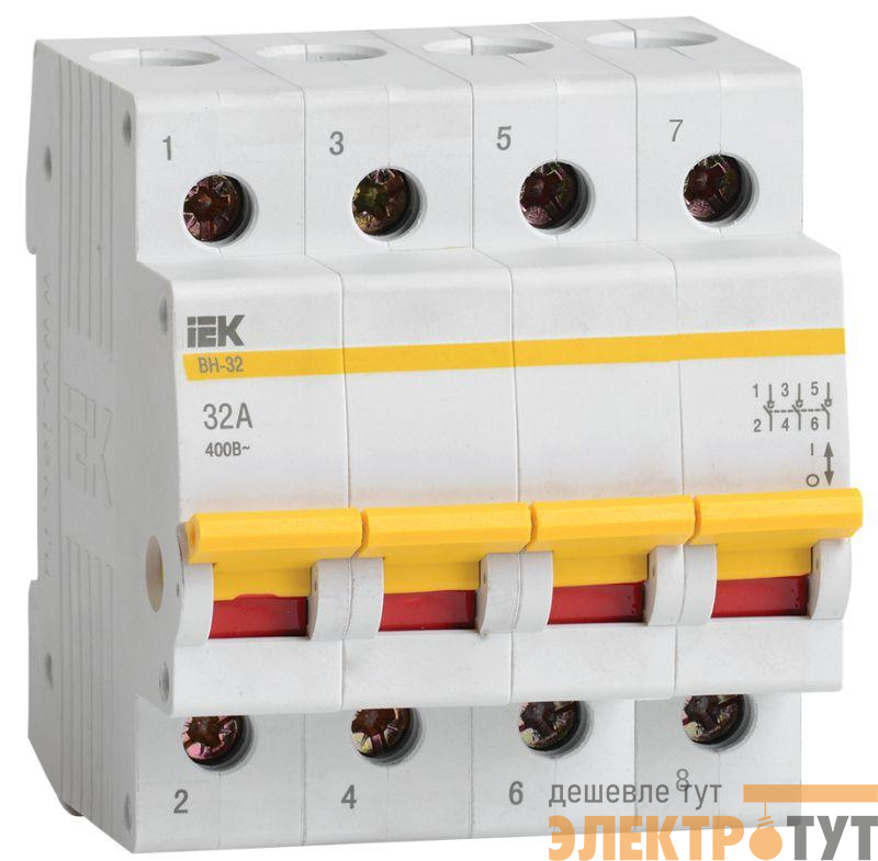 Выключатель нагрузки ВН-32 32А/4П IEK MNV10-4-032