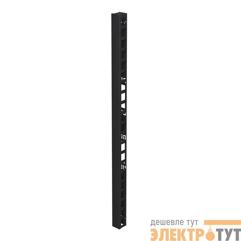 Органайзер вертикальный с крышкой 32U глубина 90мм RAL9005 DKC R5VRPC3290B