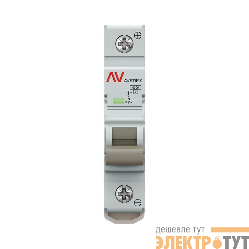 Выключатель автоматический модульный 1п C 40А 6кА AV-6 AVERES EKF mcb6-DC-1-40C-av