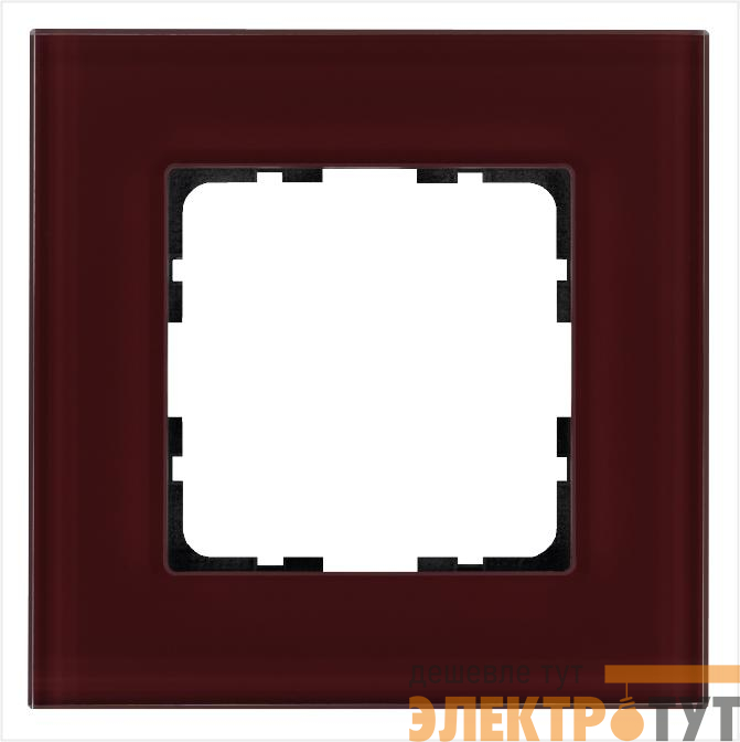 Рамка 1-м G-Glass стекло гранат. JasmartG1001GH