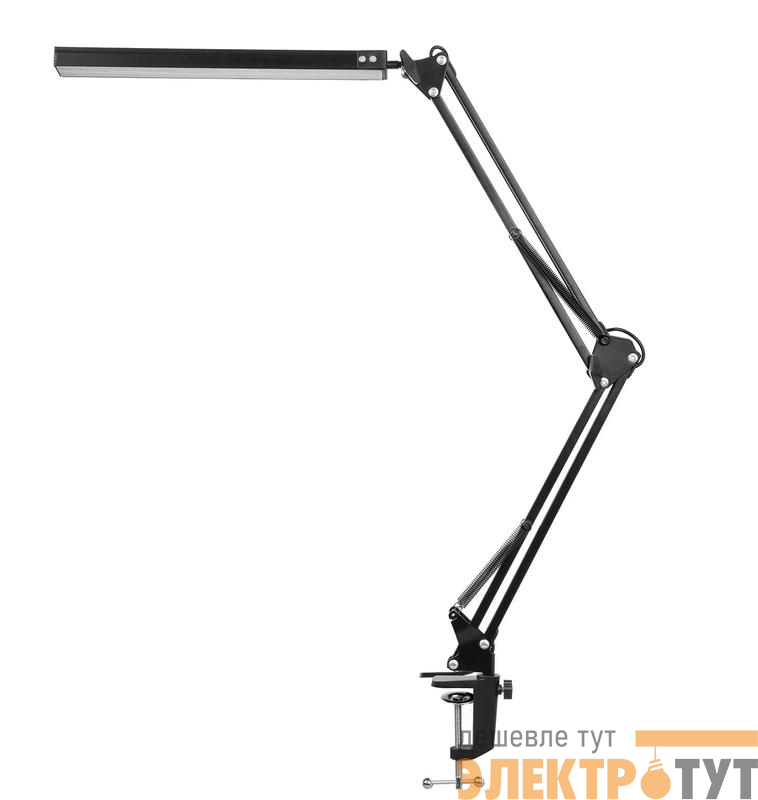 Светильник светодиодный настольный TBL-03 12Вт USB на струбцине черн. ФАZА 5046290