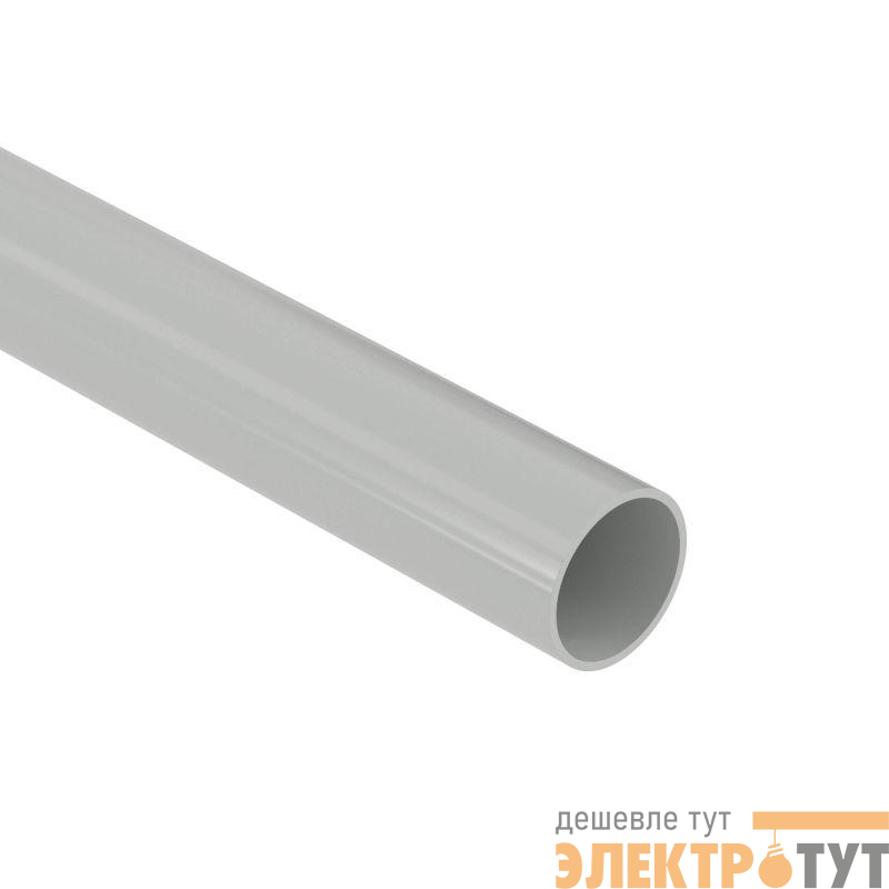 Труба гладкая ПВХ жесткая тяжелая d32мм атмосф. сер. (дл.3м) DKC 63532UF