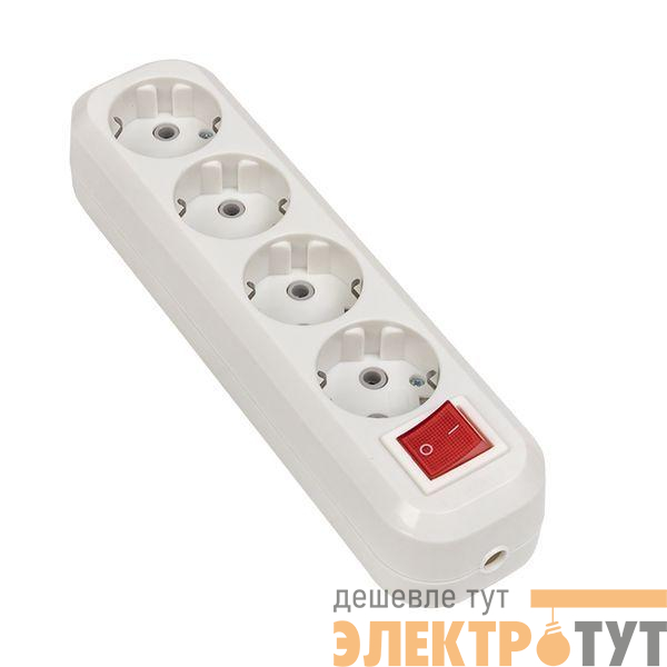 Колодка удлинителя 4-м с заземл. 16А Эксперт 3.5кВт с выкл. PROxima EKF AKB16-4i