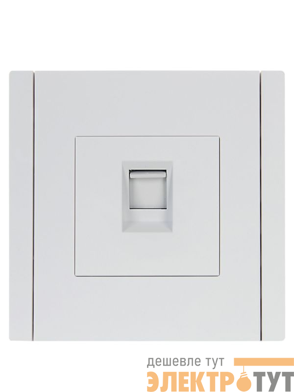 Розетка компьютерная RJ45 кат.6 FORTE&PIANO FP231 бел. IEK FP-K10-2-K01