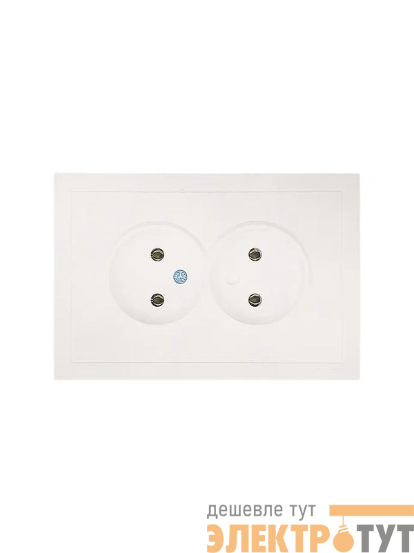 Розетка 2-мест. б/з СП ZIMA IP20 16А ПБТ безвинт. зажим слон. кость LEZARD 704-9000-128BQC