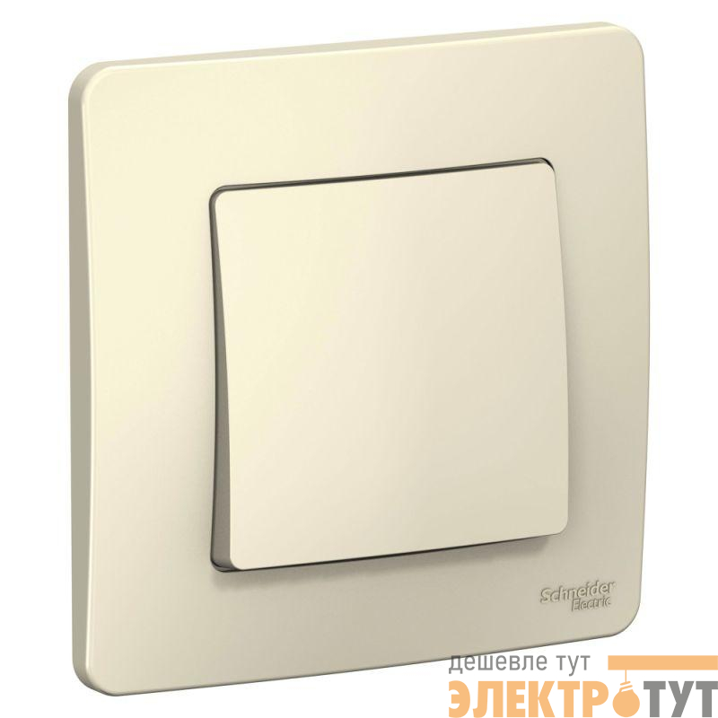 Переключатель проходной 1-кл. СП Blanca 10А IP20 (сх. 6) 250В молочн. SE BLNVS010602