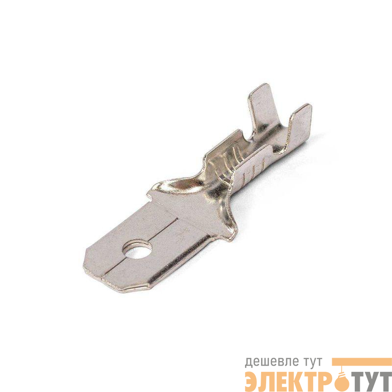 Разъем плоский неизолир. (папа) РП-П(л) 2.5-(6.3) КВТ 89247