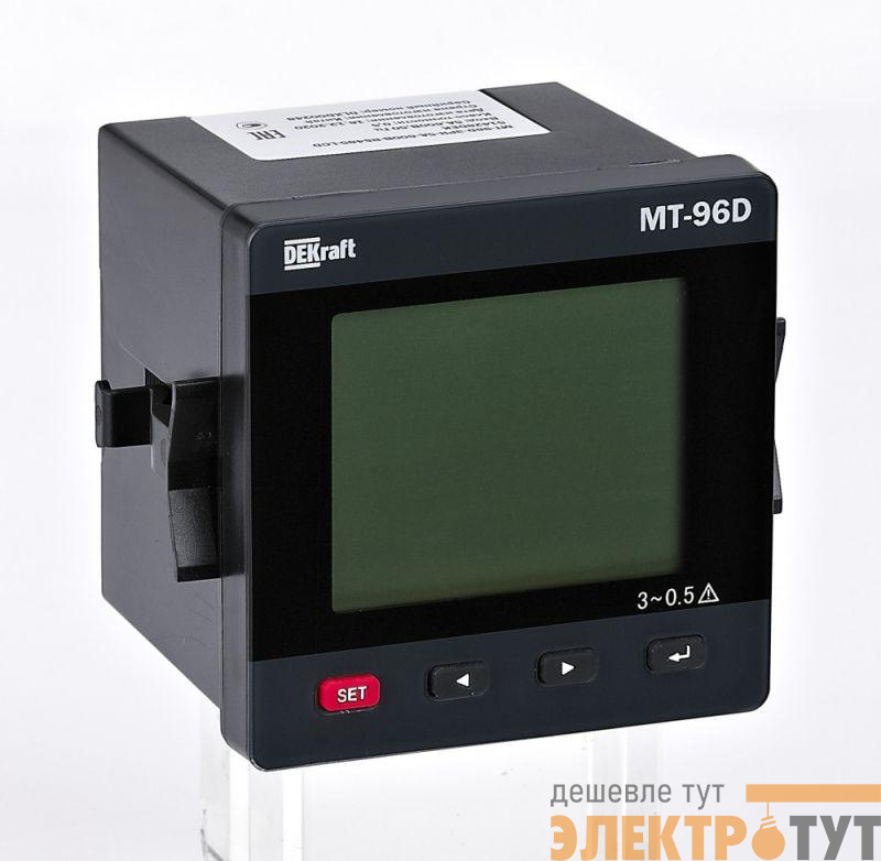 Мультиметр цифровой МТ-72D 3ф вх. 600В 5А RS-485 72х72мм LCD-дисплей DEKraft 51412DEK