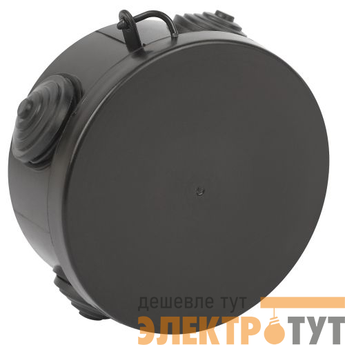 Коробка распаячная ОП 85х40мм с гермовводами 4 входа IP54 черн. KOR-85-40-4g-B Эра Б0061801