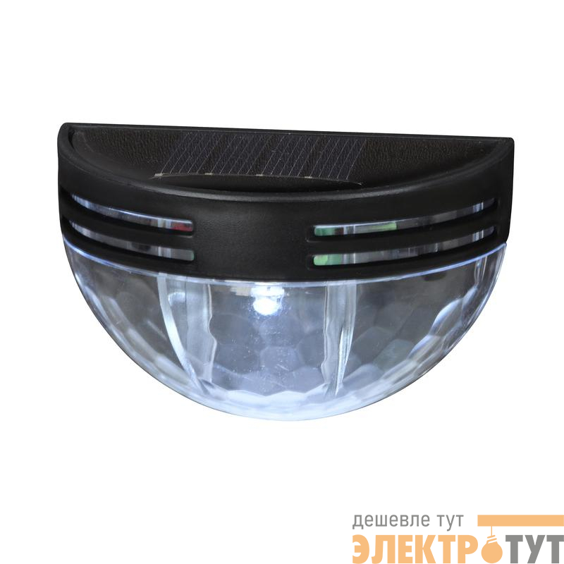 Светильник USL-F-251/PM050 SHINY IP44 настен. на солнечн. батарее 1 светодиод бел. свет 1хААA Ni-Mh аккумулятор в/к TM Uniel UL-00011591