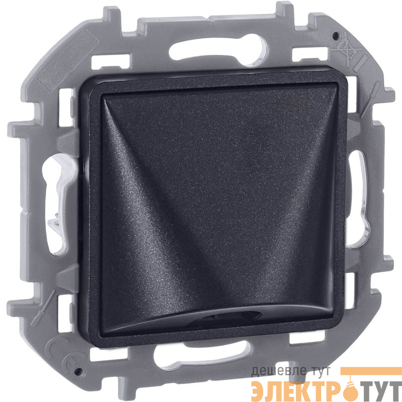 Вывод кабеля Inspiria с зажимом для крепления антрацит IEK 673893