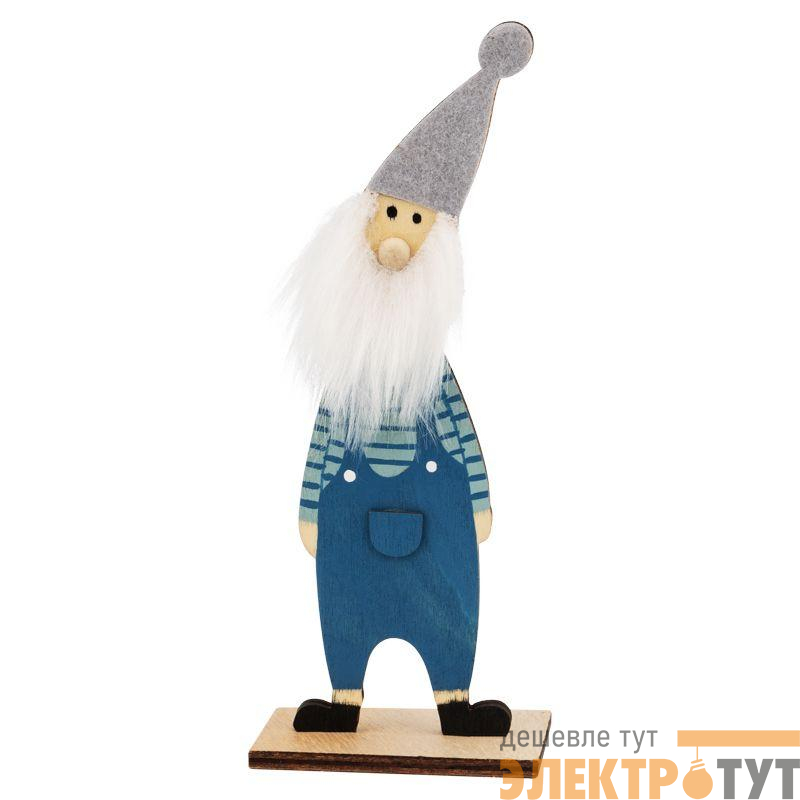 Фигура деревянная "Гномик-бородач" 7х4.5х18см IP20 Neon-Night 504-008
