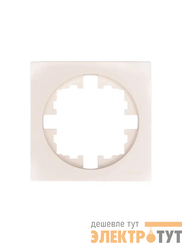 Рамка 1-м OSEN горизонт. квадрат сл. кость LEZARD 743-9000-146