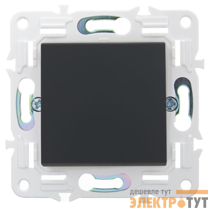 Выключатель проходной 1-кл. SKANDY 10А SK-V02G графит IEK SK-V12-0-10-K53