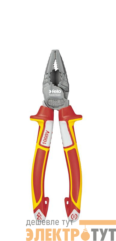 Плоскогубцы диэлектрические комбинированные 180мм Felo 58001840